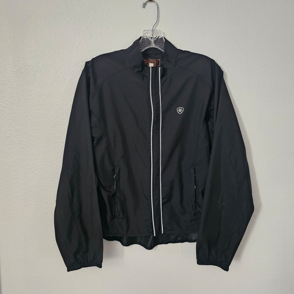 Ariat Black Zip Up Reflective Jacket Adult Size‎ Small